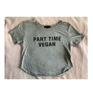 Forever 21 Part-Time Vegan Crop Top 🌿